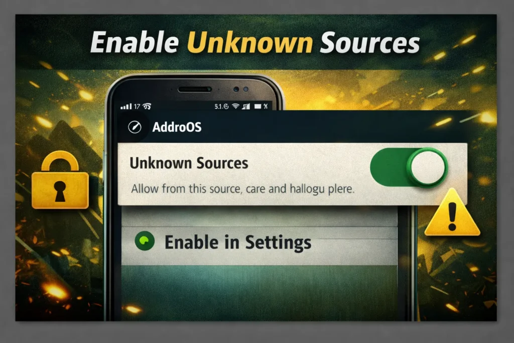 Enable Unknown Sources