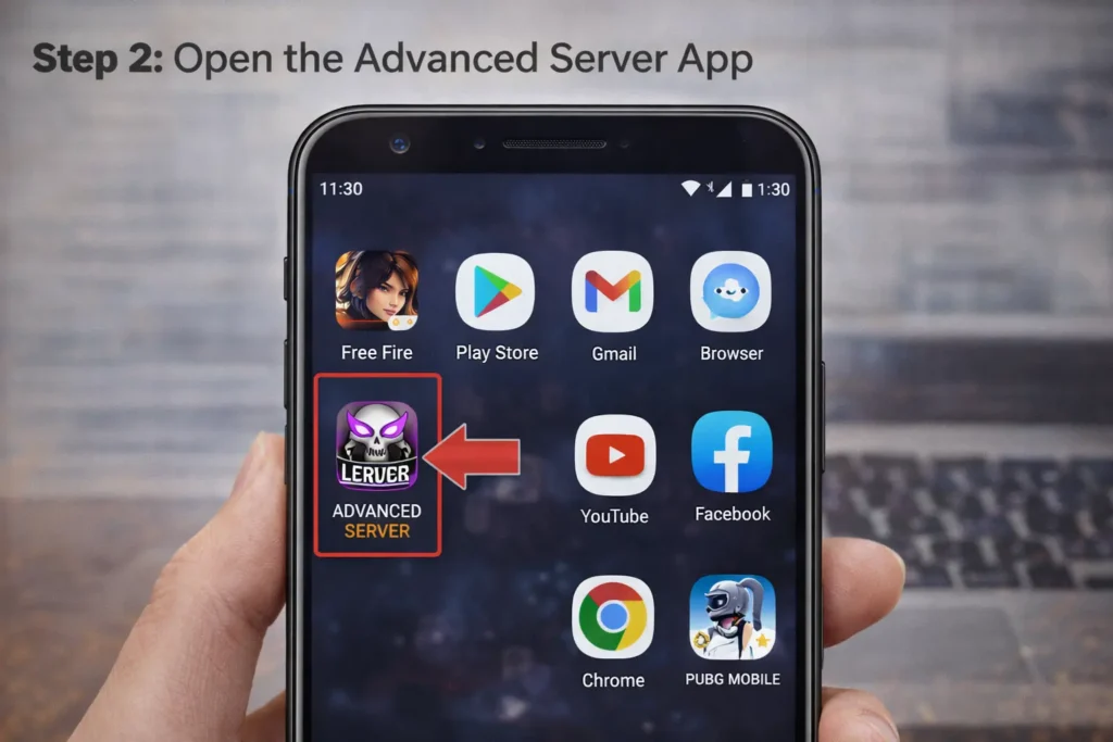 Step 2: Open the Advanced Server App