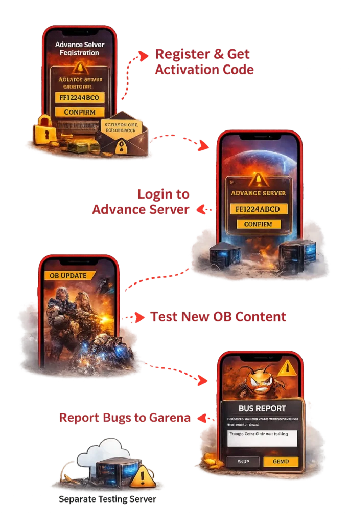 Step-by-Step Guide to Register, Access & Download FF Advance Server