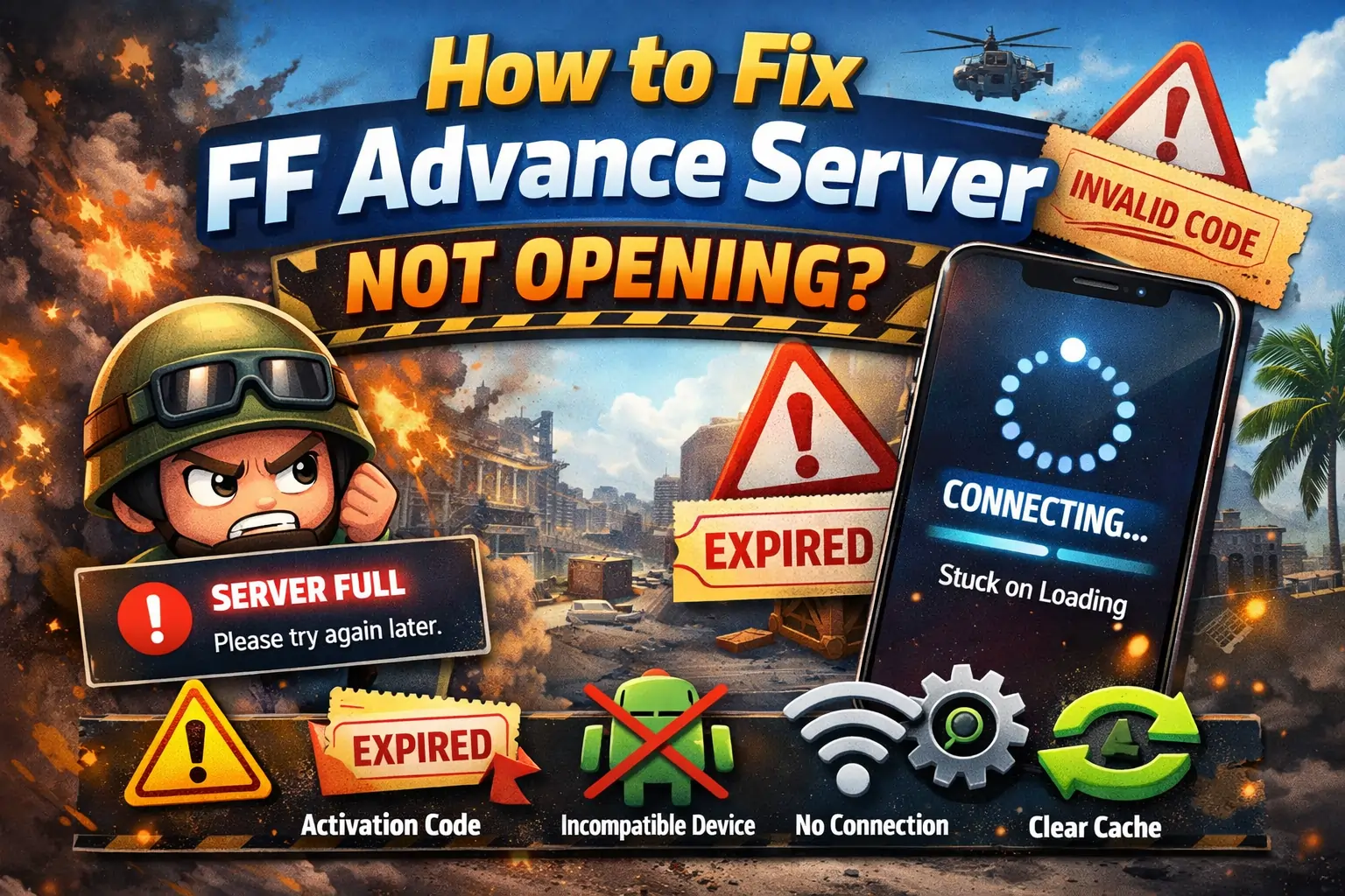 How to fix FF Advance Server Not Opening